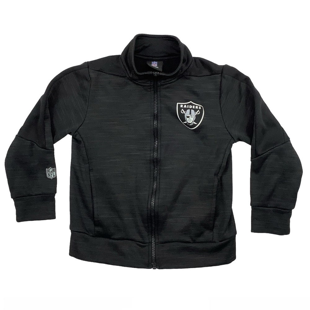 NFL Team Apparel Kids Raiders Jacket Size: (5-6)
